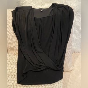 Ann Taylor draped blouse Size L
